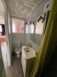 łazienka z umywalką i toaletą w obiekcie Joli Maison calme 10 Mn de Paris st LAZARE w mieście Argenteuil