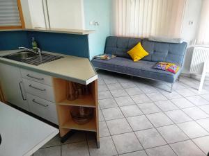 Kuchyň nebo kuchyňský kout v ubytování Apartma Peter1a