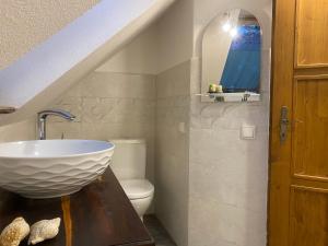 Koupelna v ubytování Podkrovní studio apartment pro 1-5 osob