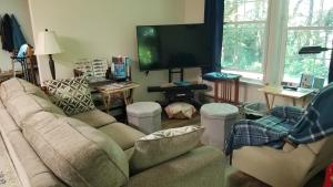 TV a/nebo společenská místnost v ubytování HideFarAway 1 Queen 1 Full beds for same price