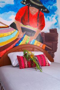 Postel nebo postele na pokoji v ubytování Millas House Cusco