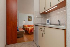 Kuchyňa alebo kuchynka v ubytovaní Apartments by the sea Drasnice, Makarska - 6697