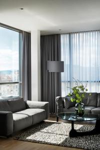 Istumisnurk majutusasutuses Augarten Art Hotel, a Member of Design Hotels