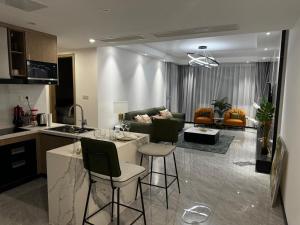 Η κουζίνα ή μικρή κουζίνα στο Gracey Concierge Apartments - Avenue Uvira