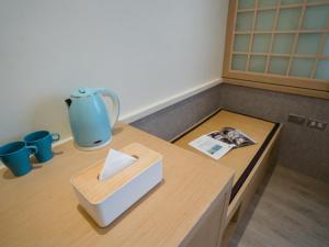 琉球茶室 現代館的咖啡和沏茶工具