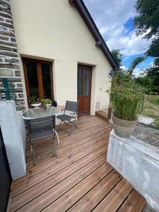 Balkón nebo terasa v ubytování La Maison Armoricaine