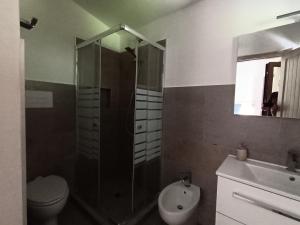 Koupelna v ubytování Su Suberju