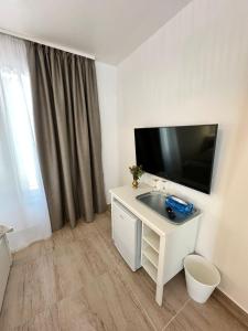 TV a/nebo společenská místnost v ubytování Halta Pescăruş Accommodation