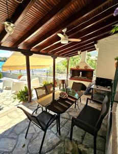 A balcony or terrace at Polianthi Seaside House