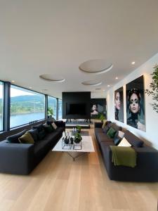 Posezení v ubytování Villa EA Bergen