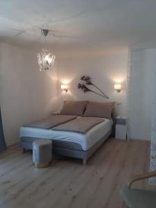 Postel nebo postele na pokoji v ubytování Ferienappartement 3 beim Strandbad