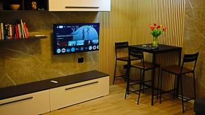 Un televizor și/sau centru de divertisment la BARION