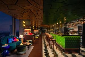 Ein Sitzbereich in der Unterkunft Moxy Putrajaya