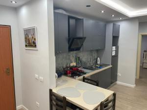 Kuchyň nebo kuchyňský kout v ubytování "Complex Delijorgji" Apartment