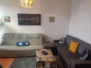 a living room with a couch and a table at mulhouse hyper centre in Mulhouse