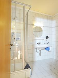 Koupelna v ubytování Hubertus Appartements