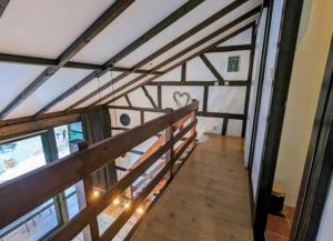 a view from the top of a room with windows at La Colline Stavelot in Stavelot