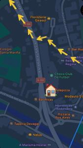 a map of the city of sarajevo with buildings at LAR DE SEFA in Redondela