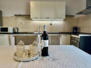 Kuchyň nebo kuchyňský kout v ubytování Apartments Manuel