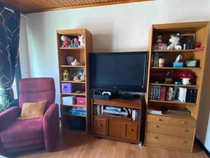 TV a/nebo společenská místnost v ubytování Appartement dans résidence calme