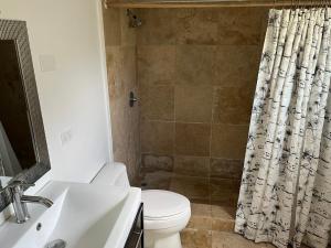 Ένα μπάνιο στο Serenity Rincon Guesthouse