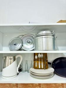 Una cocina o cocineta en Peaceful 1BR APT in Maculusso