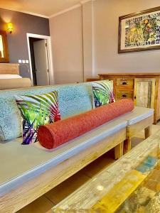 Posezení v ubytování Beau Vallon Studios - Apartments Vacation Rentals