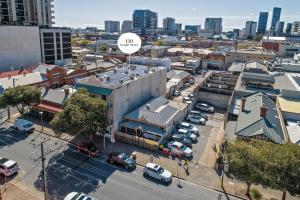 Nespecifikovaný výhled na destinaci Adelaide nebo výhled na město při pohledu z chaty