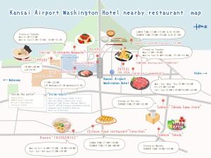a diagram of a meal attemptigation fusion hospital healthy restaurant at Kansai Airport Washington Hotel in Izumi-Sano