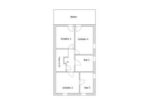 Půdorys ubytování Ferienhaus Empora