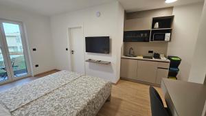 TV a/nebo společenská místnost v ubytování Richi Rooms & App