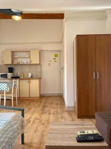 a room with a kitchen and a living room at Dejan apartment4-Top centar in Pula
