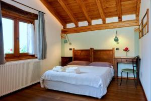 Postel nebo postele na pokoji v ubytování La Vrille - chambres d'hôtes
