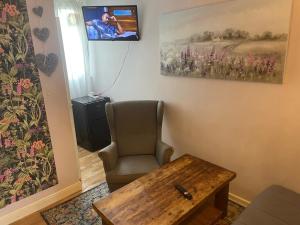 TV a/nebo společenská místnost v ubytování Lovely 1 bedroom flat 5 minutes walk from station