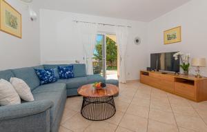 Televisyen dan/atau pusat hiburan di Stunning Home In Pirovac With Kitchen
