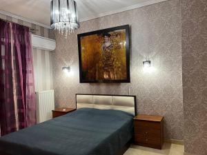 A bed or beds in a room at Holiday Home in Chalkidiki, Lakkoma