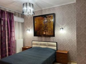 A bed or beds in a room at Holiday Home in Chalkidiki, Lakkoma