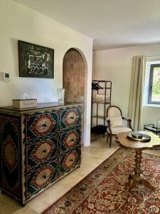 Postel nebo postele na pokoji v ubytování Chateau de Lestang