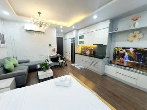 Η κουζίνα ή μικρή κουζίνα στο D'Capitale Studio Luxury Apt #Jerry's House