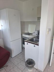 Kuchyň nebo kuchyňský kout v ubytování Családi Apartman Badacsonytomaj