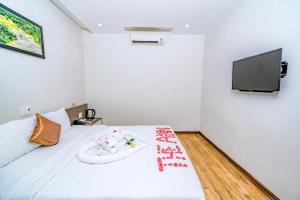 TV a/nebo společenská místnost v ubytování The Shann Hotel Danang