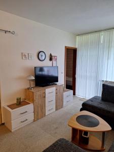 TV a/nebo společenská místnost v ubytování Ferienwohnung Pirkl