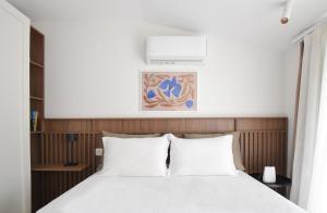 Posteľ alebo postele v izbe v ubytovaní Evangelia Rooms & Αpartments - B