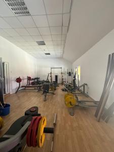 Fitness centrum a/nebo fitness zařízení v ubytování Hotel OBELISC + 37 fotografií