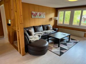 Posezení v ubytování See und Berge Loft