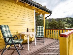 Balkón nebo terasa v ubytování Holiday Home Granlien by Interhome