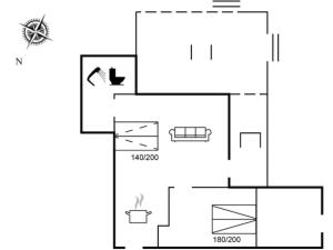 Půdorys ubytování Holiday Home Sigbrit - 450m to the inlet by Interhome