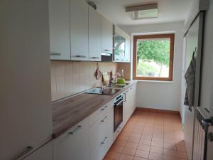 Kuchyň nebo kuchyňský kout v ubytování Prenočišča Center Mir In Dobro
