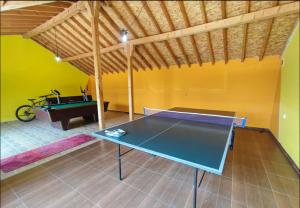 Stolní tenis v ubytování Sirius Guest House nebo okolí