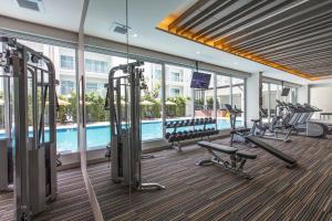 Sporto salė apgyvendinimo įstaigoje Kantary 304 Hotel Prachinburi